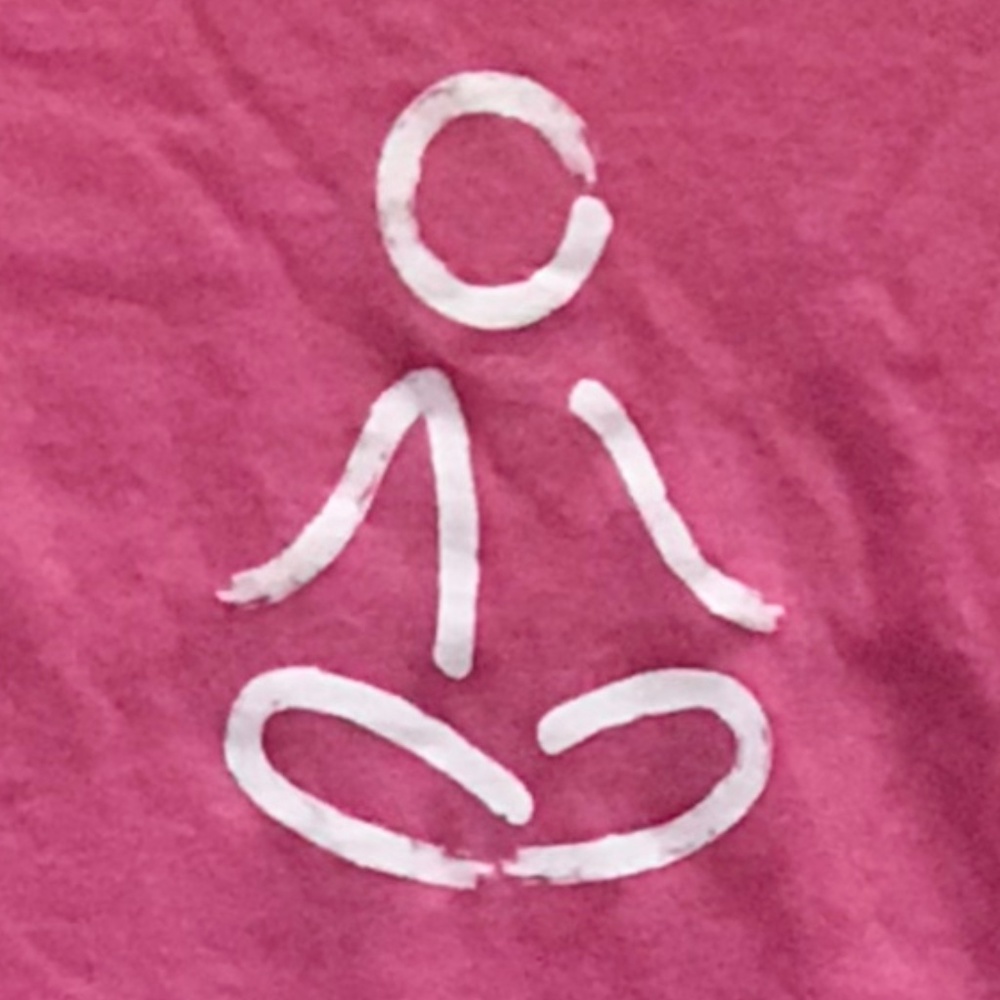 NWOT Yoga Lotus Pose - New Ladies Pink T-Shirt